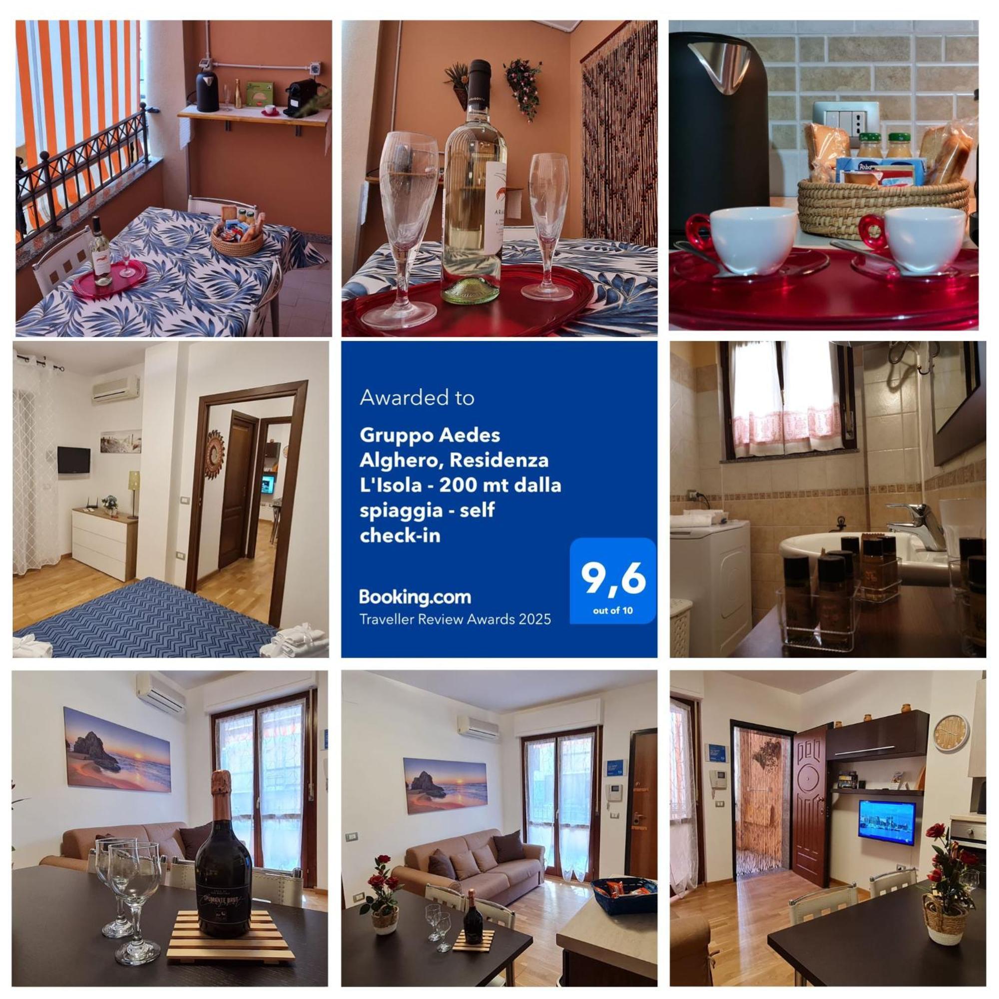 Aedes Residenza L'Isola - 200 mt dalla spiaggia - self check-in Alghero Esterno foto